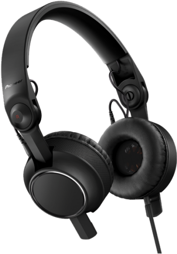 Black Over Ear Headphones PNG image with a transparent background, free high-resolution download