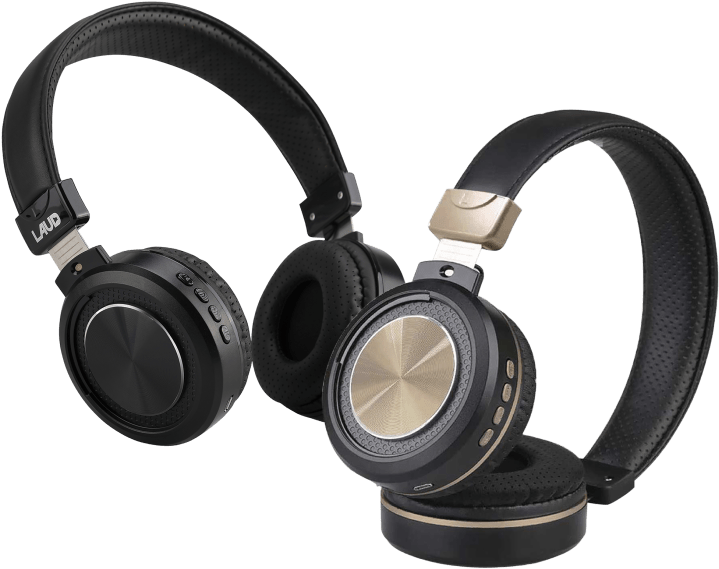 Black Over Ear Headphones PNG image with a transparent background, free high-resolution download