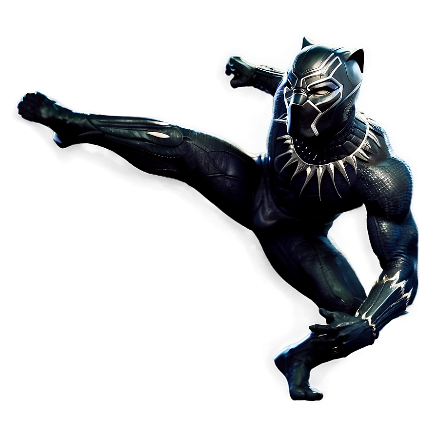 Black Panther Action Pose Png Kjs22