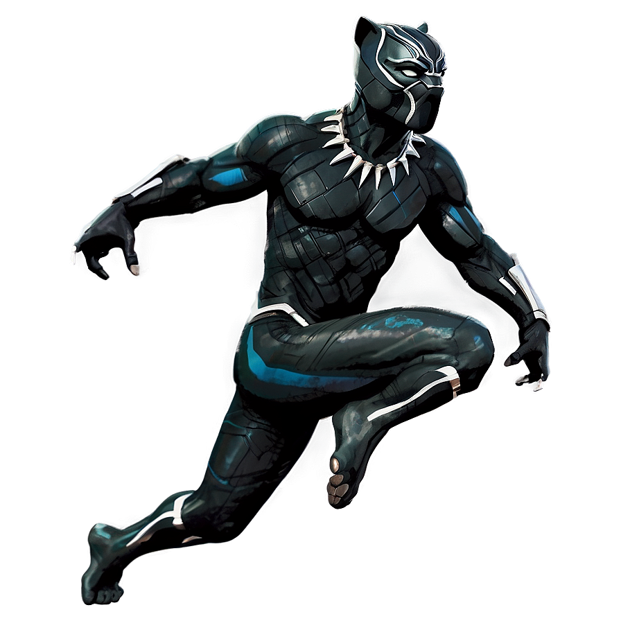 Black Panther Leap Png Qdd24