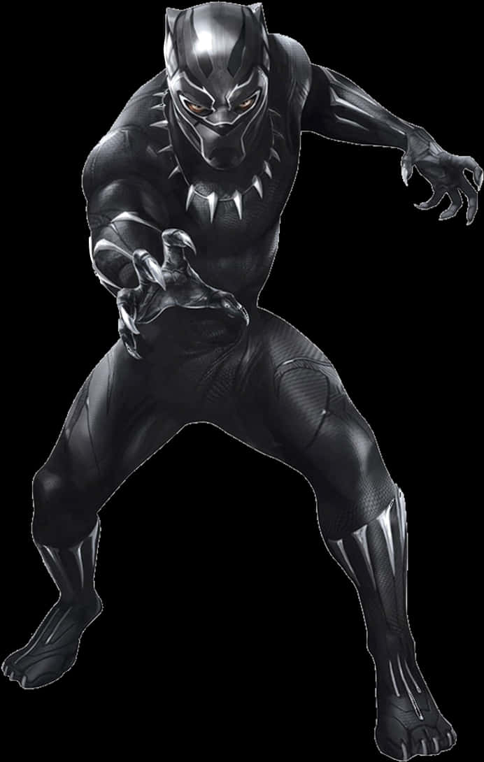 Black Pantherin Action Pose