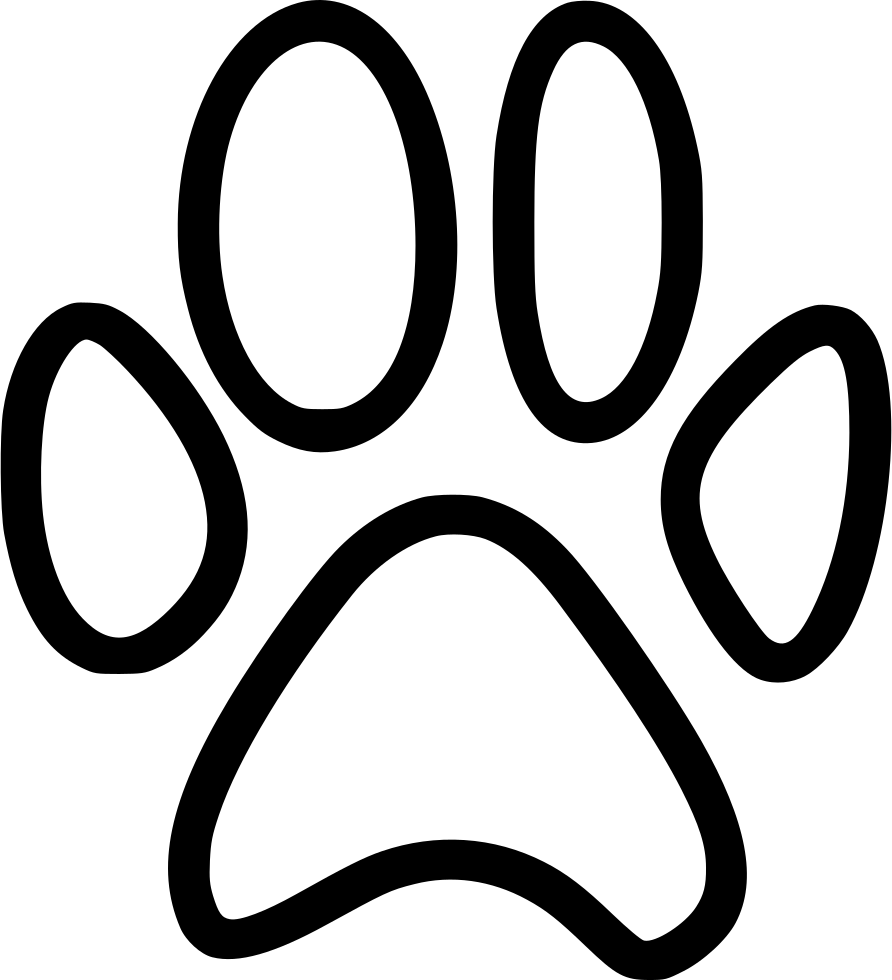 Black Paw Print Graphic