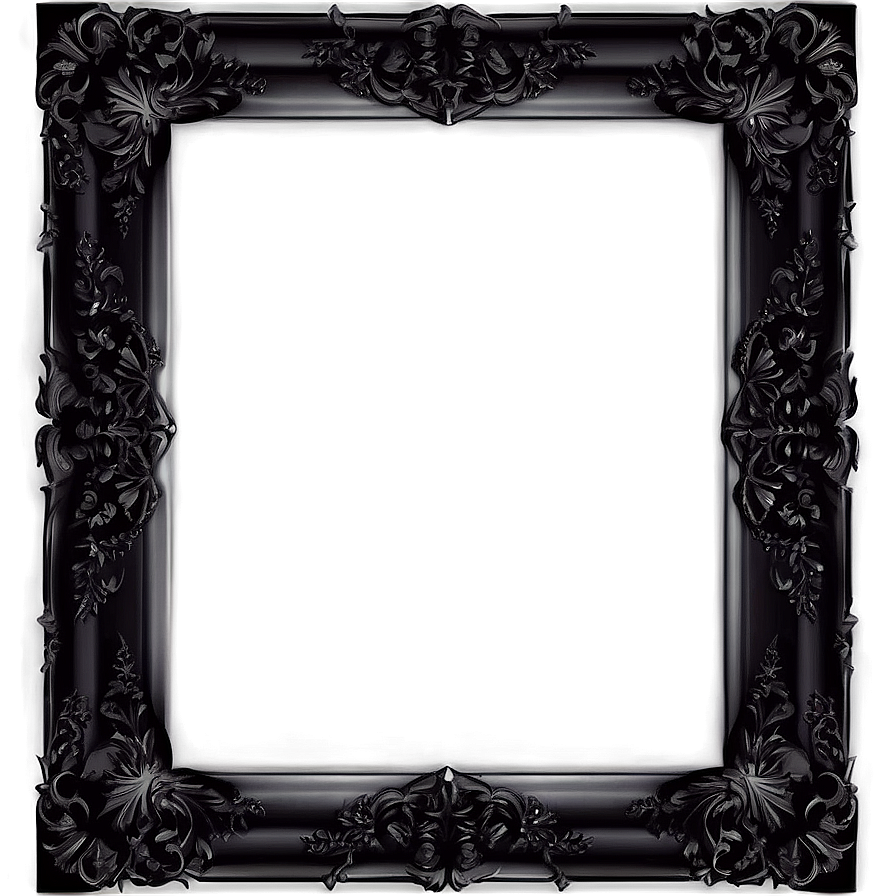Black Photo Frame PNG uax PNG image with a transparent background, free high-resolution download