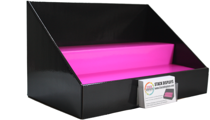 Black Pink Cardboard Display Stack