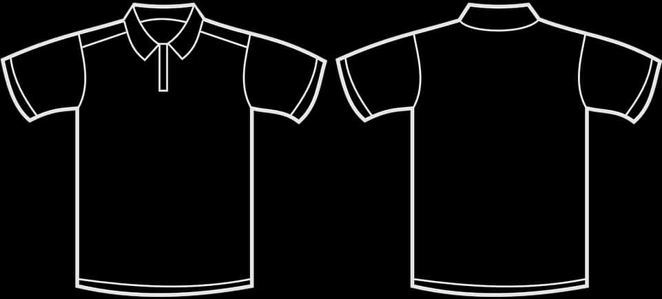 Black Polo Shirt Template