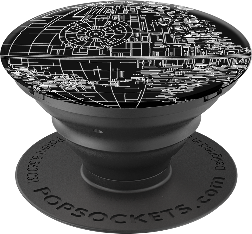 Black Pop Socketwith Graphic Design PNG with transparent background