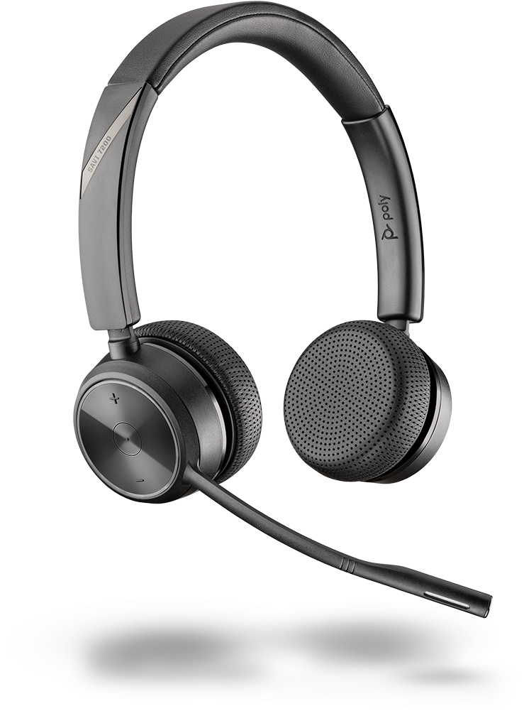 Black Professional Headsetwith Microphone PNG image with a transparent background, free high-resolution download