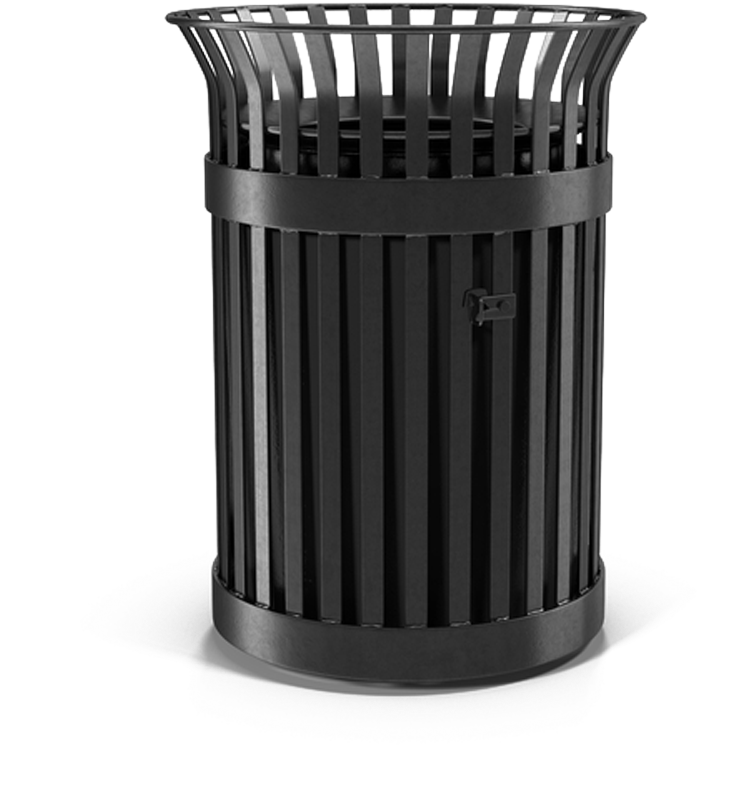 Waste Container Metal - Open Trash Can Png, Transparent Png PNG with transparent background