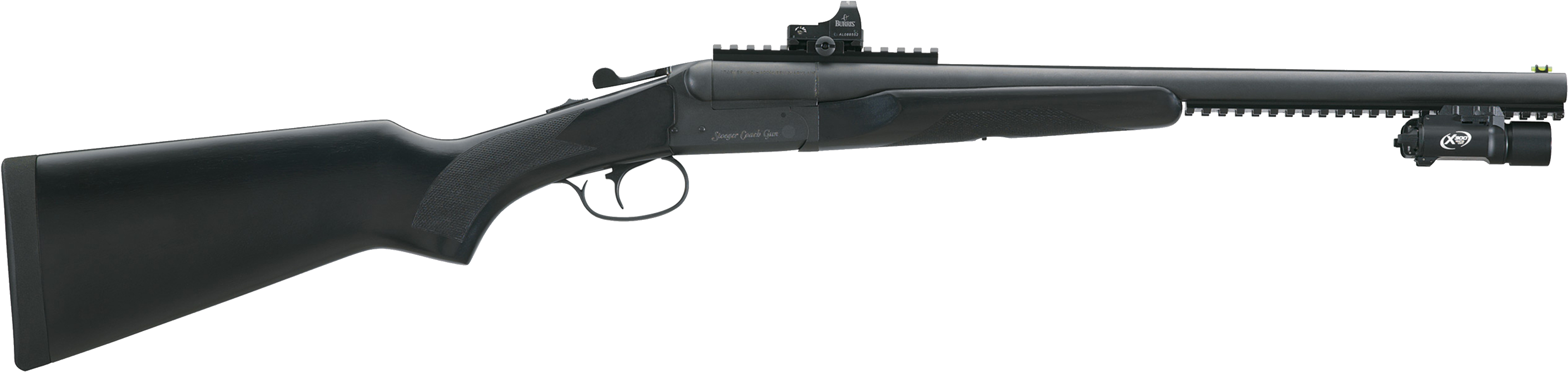 Black Pump Action Shotgun