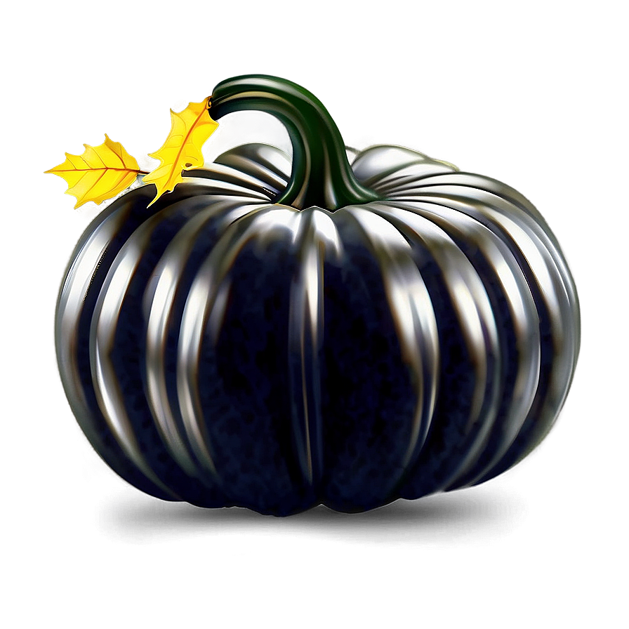 Black Pumpkin Decoration Png Kms16