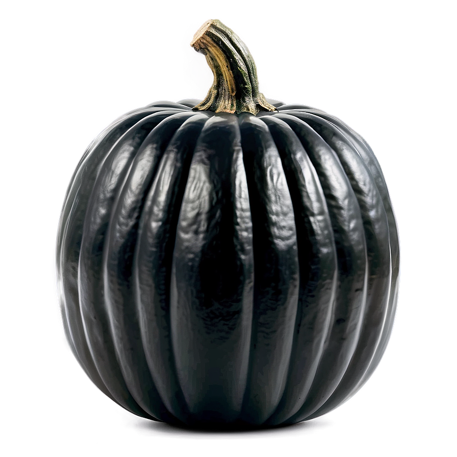 Black Pumpkin For Halloween Png 06282024