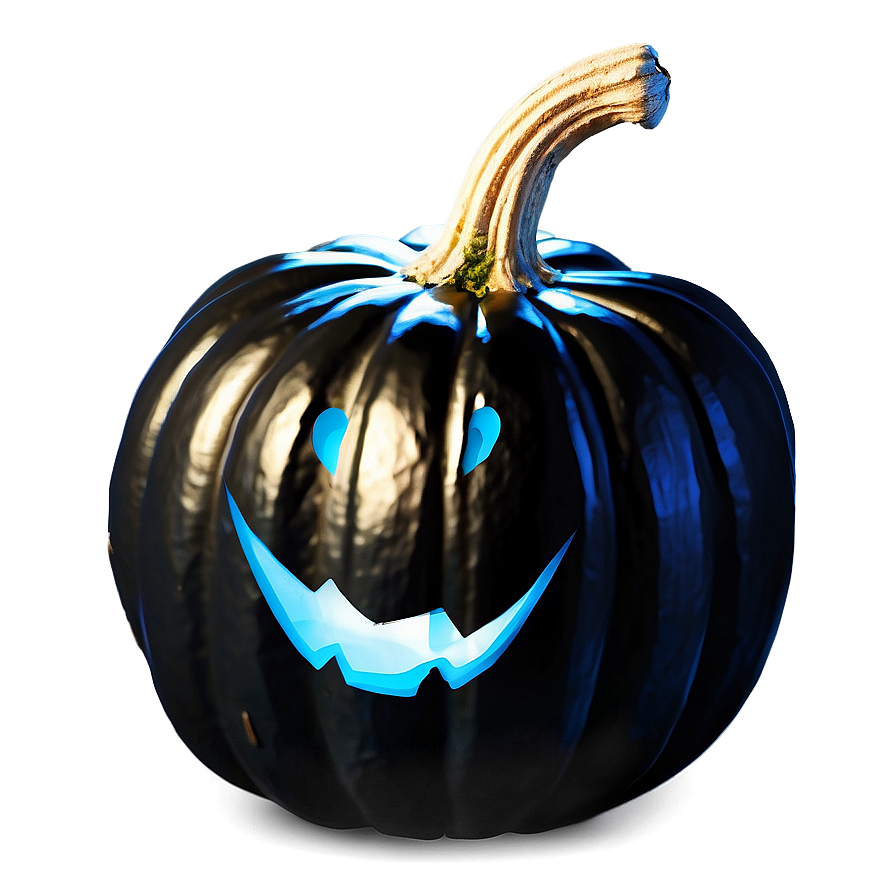 Black Pumpkin In Shadows Png Bdu99