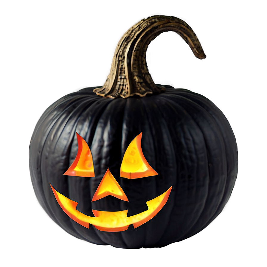 Black Pumpkin Lantern Png Bdx