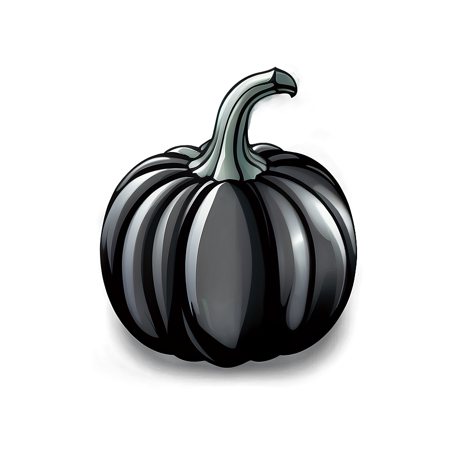 Black Pumpkin Vector Png Lvj