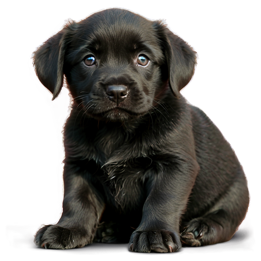 Black Puppy Png 14