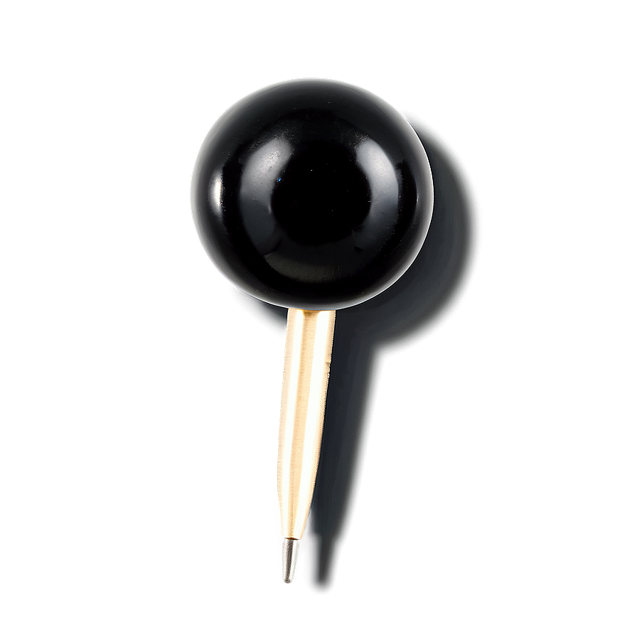 Black Push Pin Png 05252024