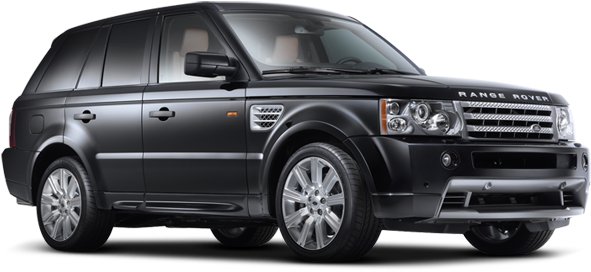 Black Range Rover Side View