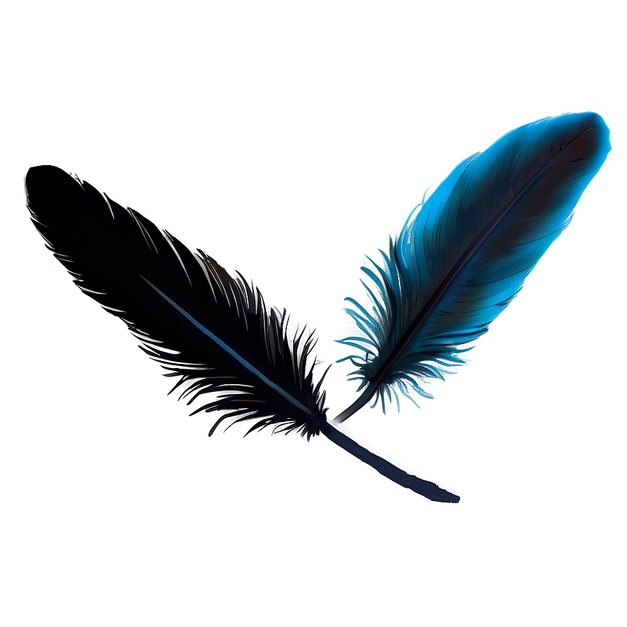 Black Raven Feather PNG 49 PNG with transparent background