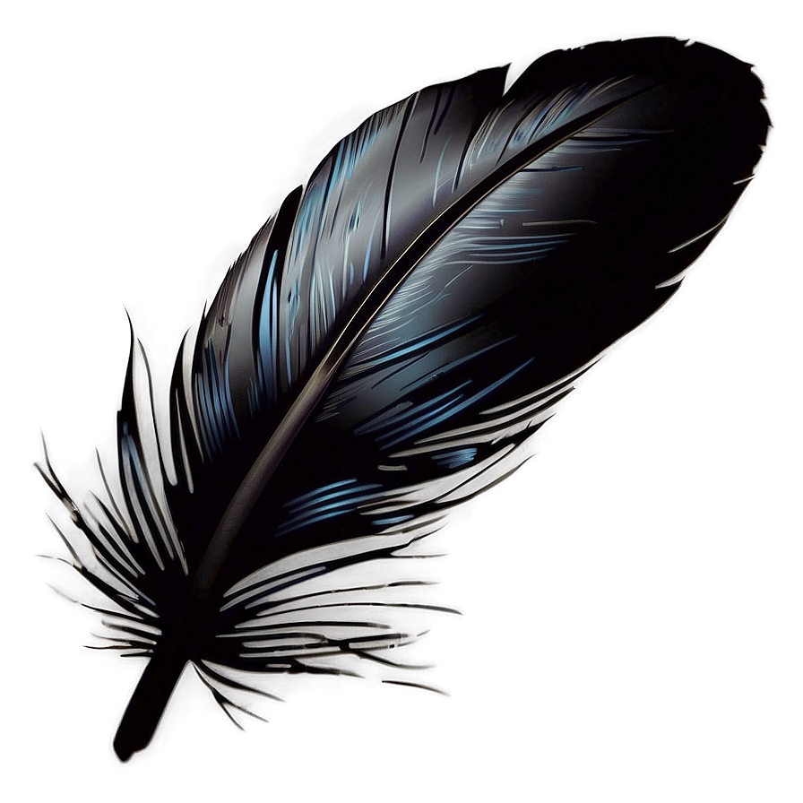 Black Raven Feather PNG oye33 PNG with transparent background