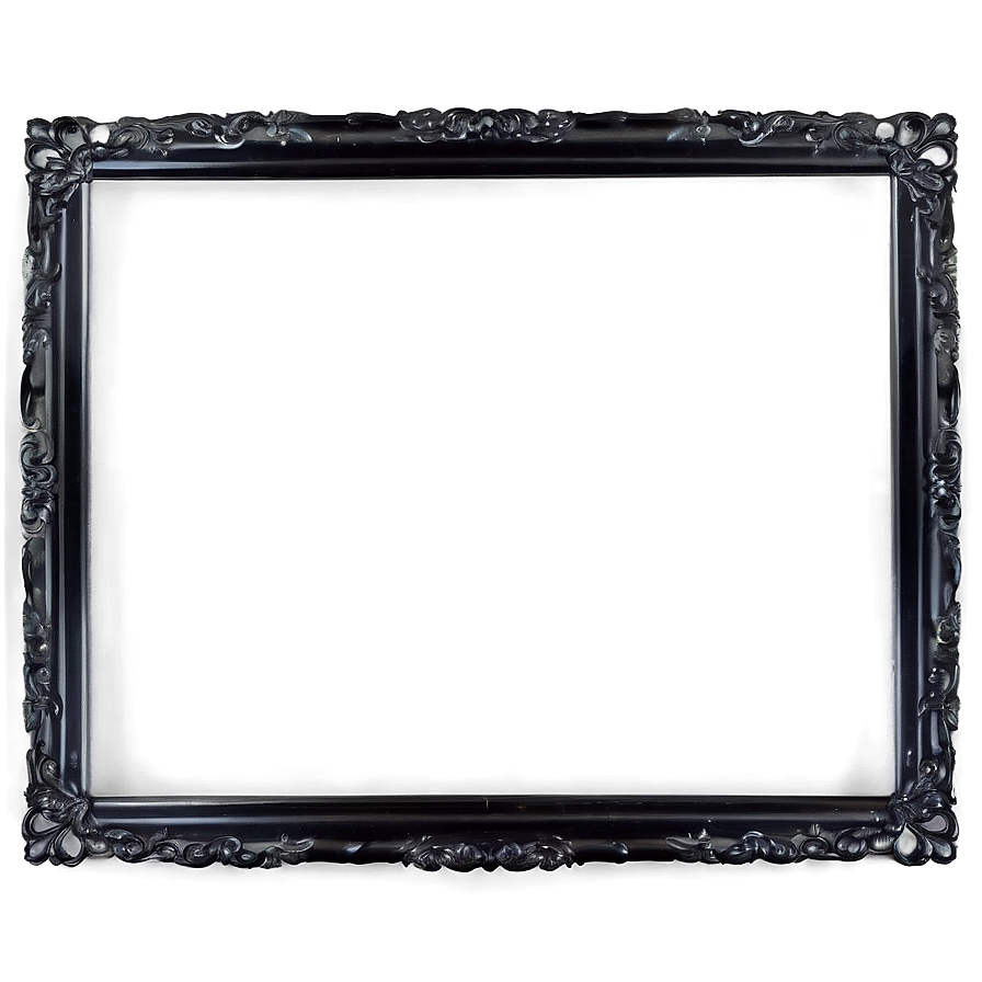 Black Rectangle Frame PNG kka40 PNG image with a transparent background, free high-resolution download
