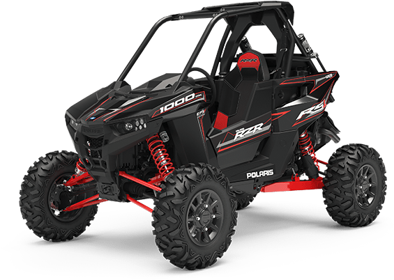 Black Red Polaris R Z R A T V