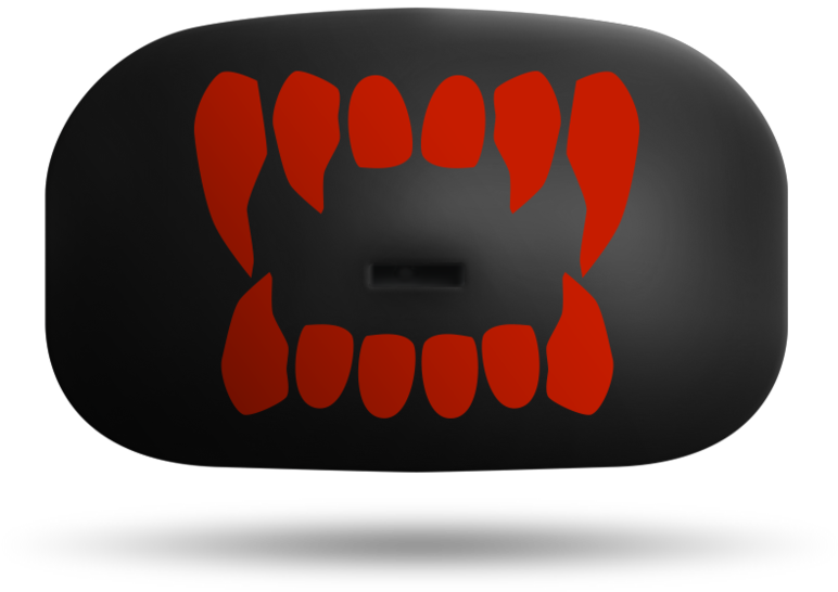 Black Red Speaker Design PNG with transparent background