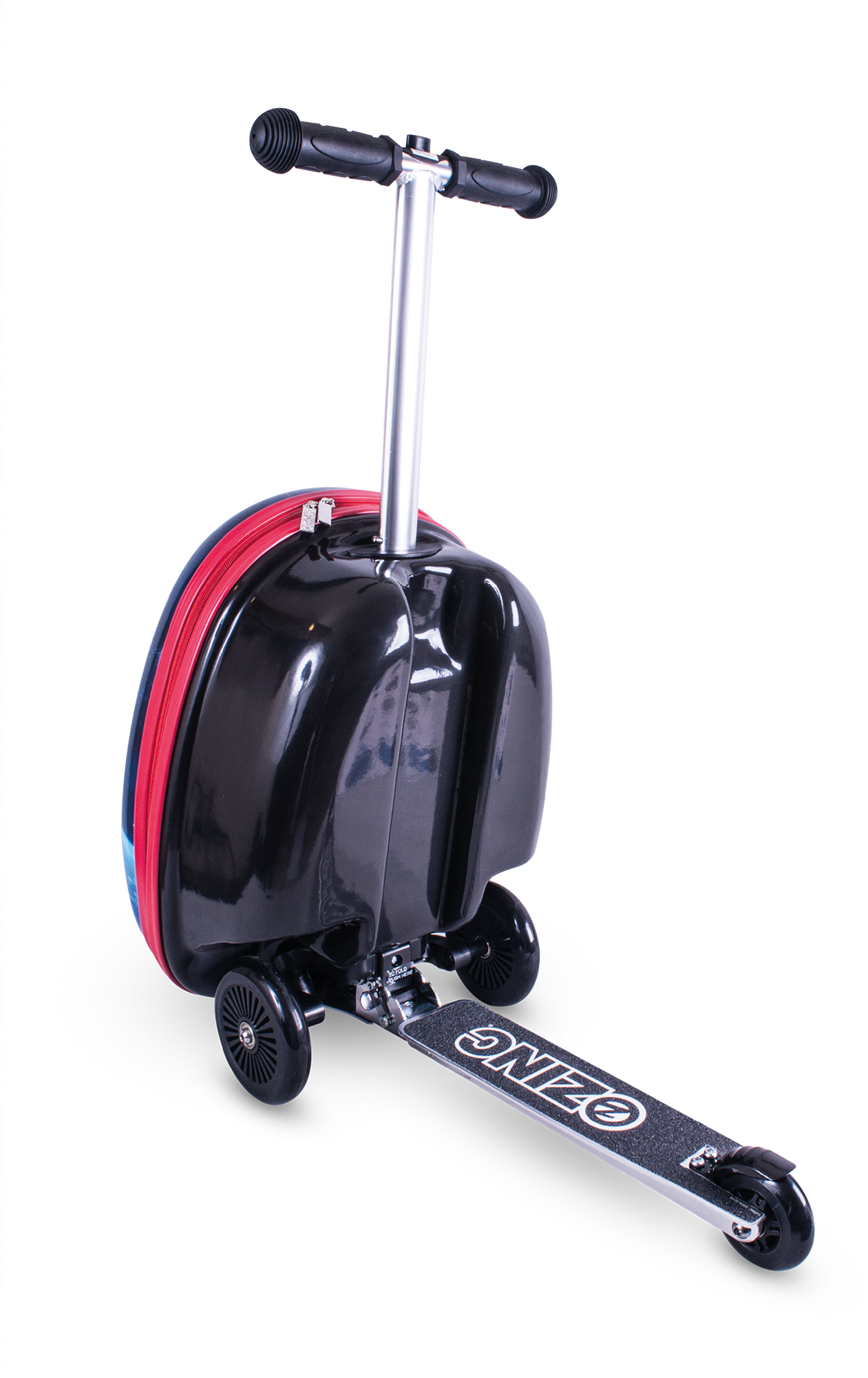 Black Red Suitcase Scooter