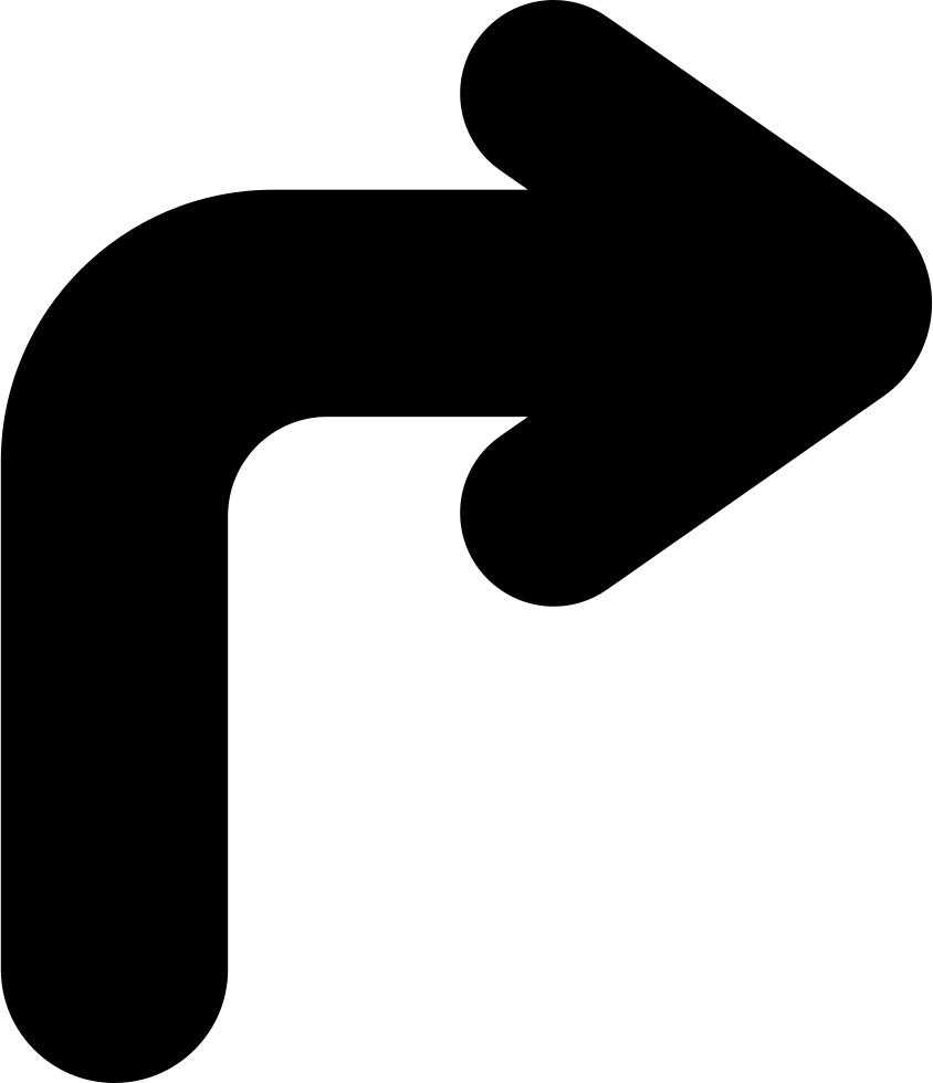 Black Right Arrow Symbol PNG with transparent background