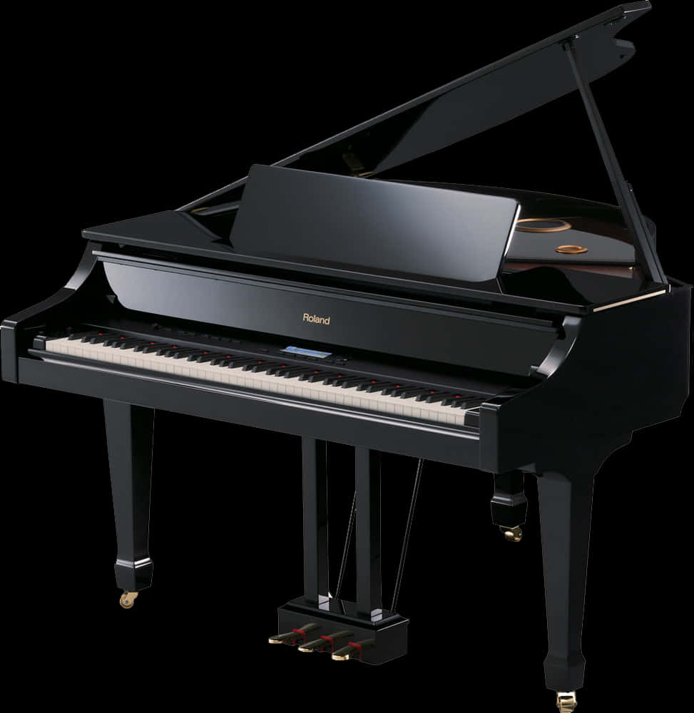 Black Roland Grand Piano