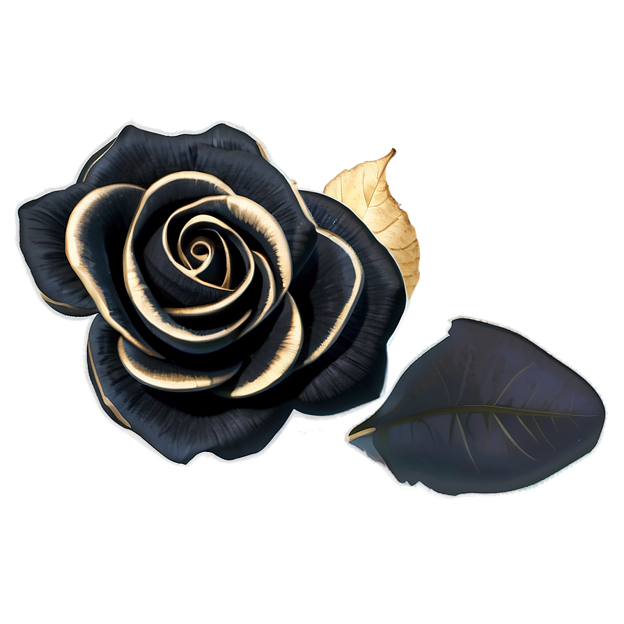 Black Rose Petals Png 19