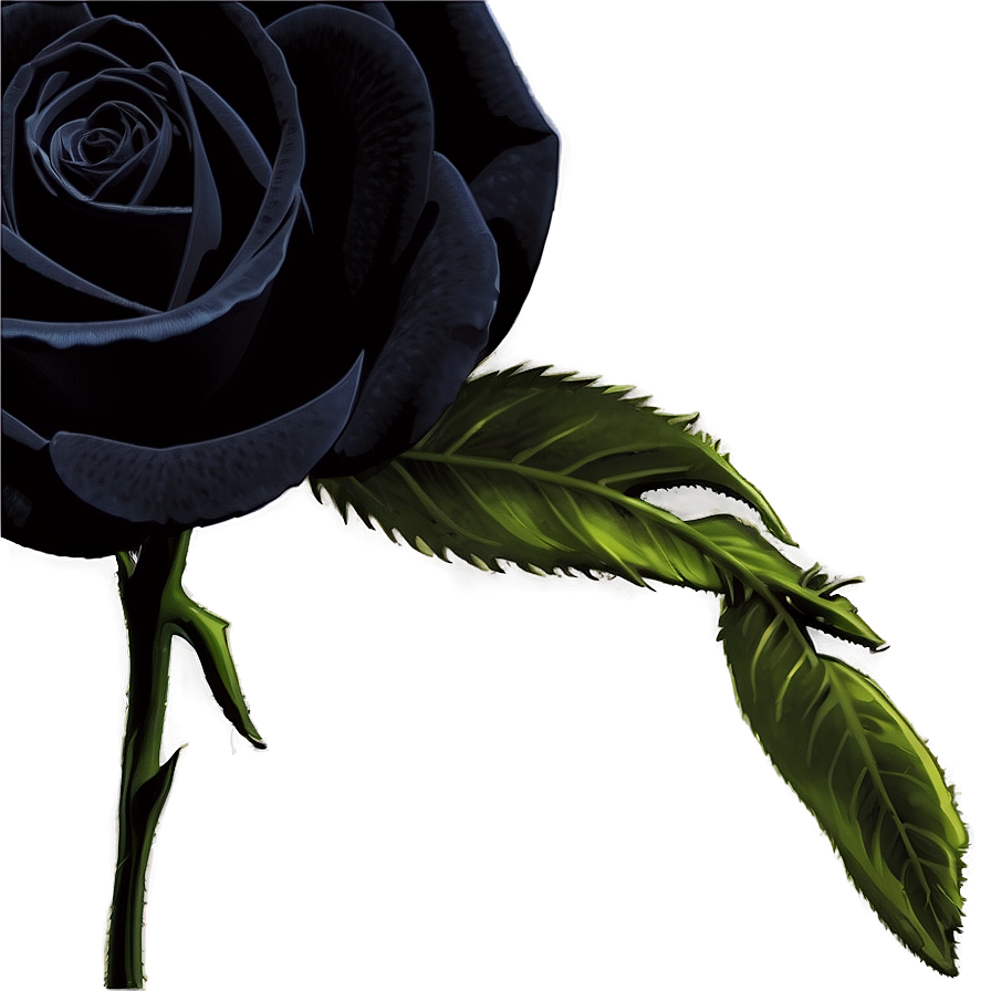 Black Roses Decoration Png 83