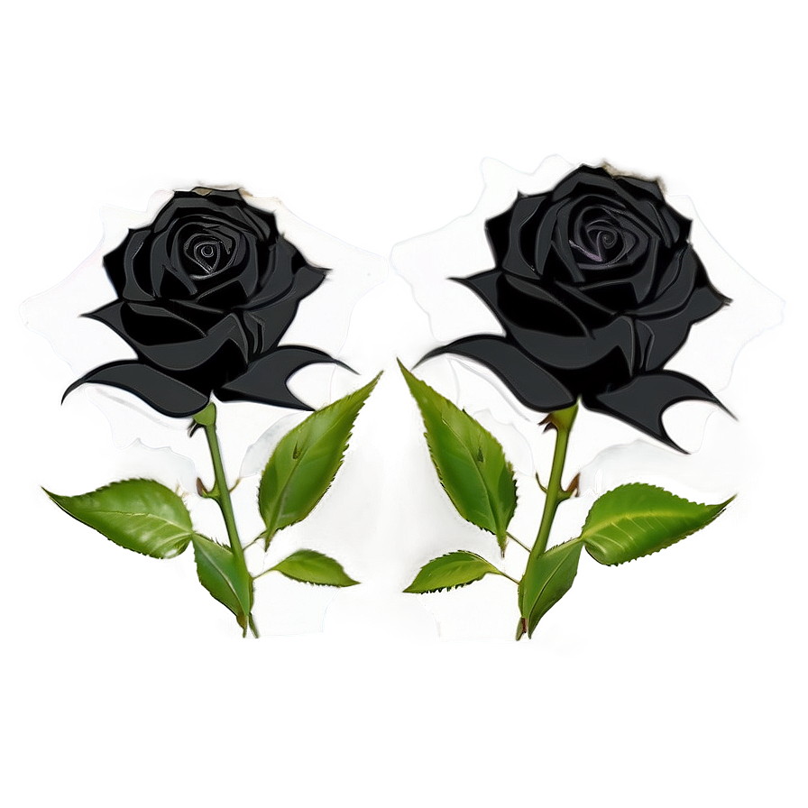 Black Roses Design Png 06212024