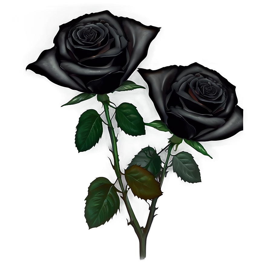 Black Roses In Darkness Png Yuy