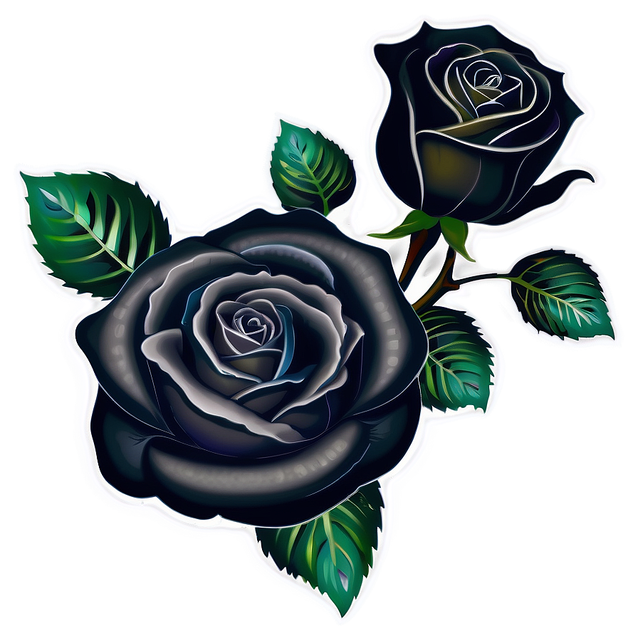 Black Roses Tattoo Design Png 06212024