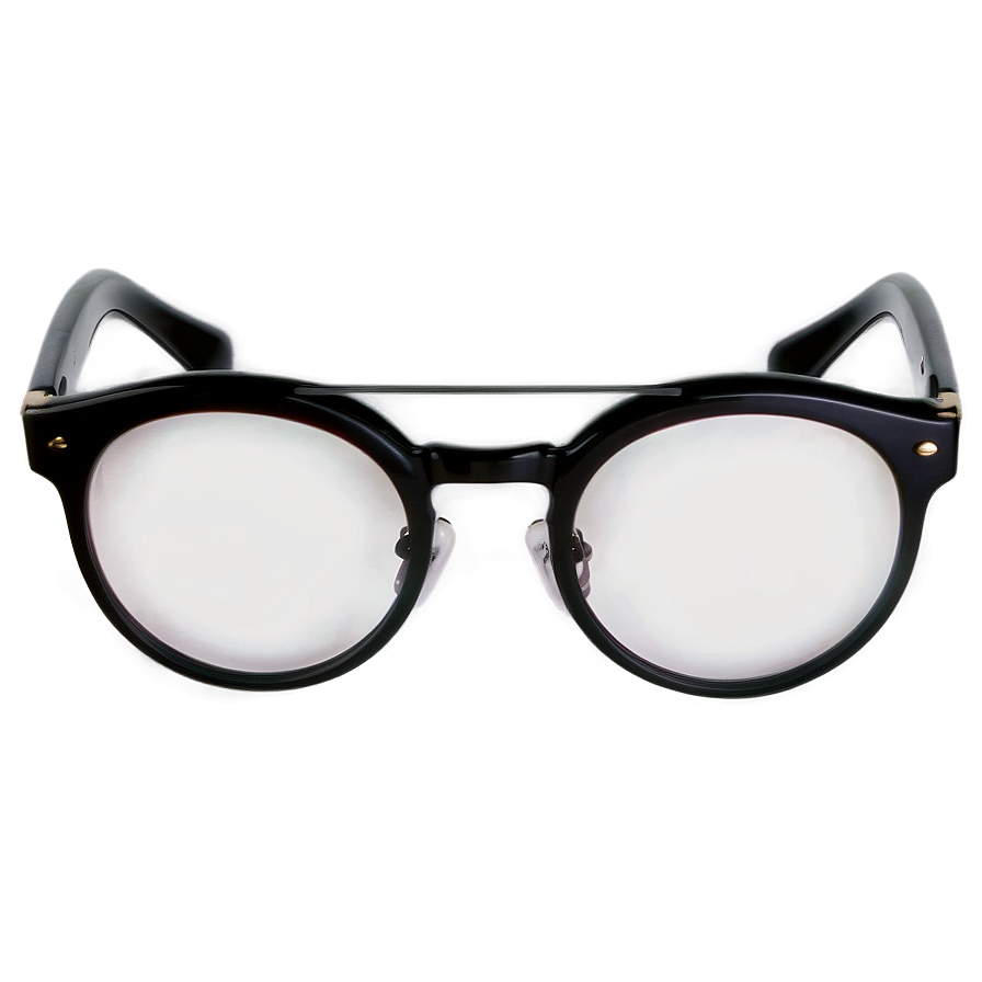 Black Round Glasses Png 05252024