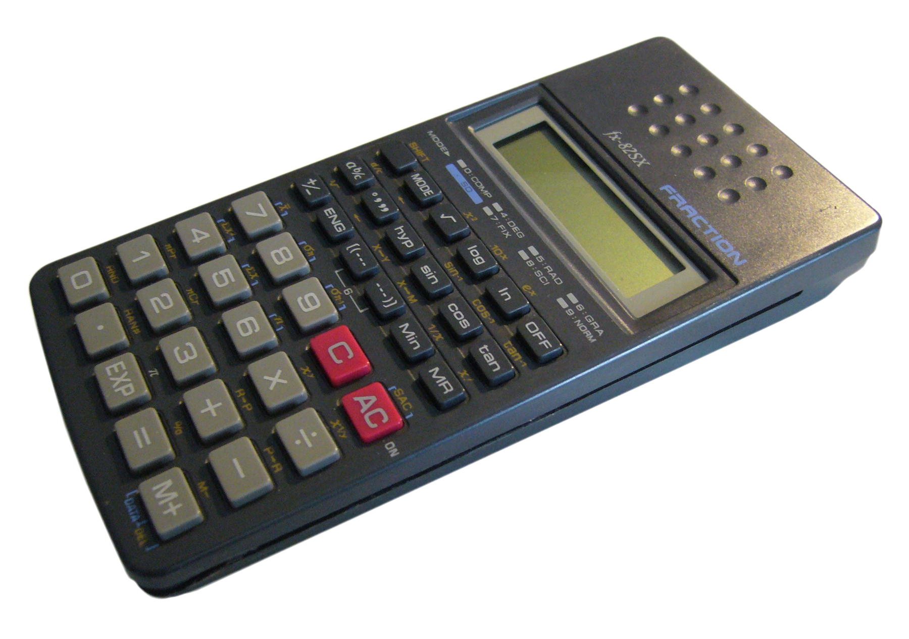 Black Scientific Calculator PNG with transparent background