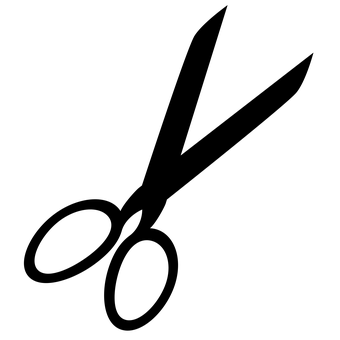 Black Scissors Transparent Background PNG image with a transparent background, free high-resolution download