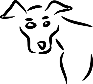 Black Screen No Content Dog Related PNG with transparent background