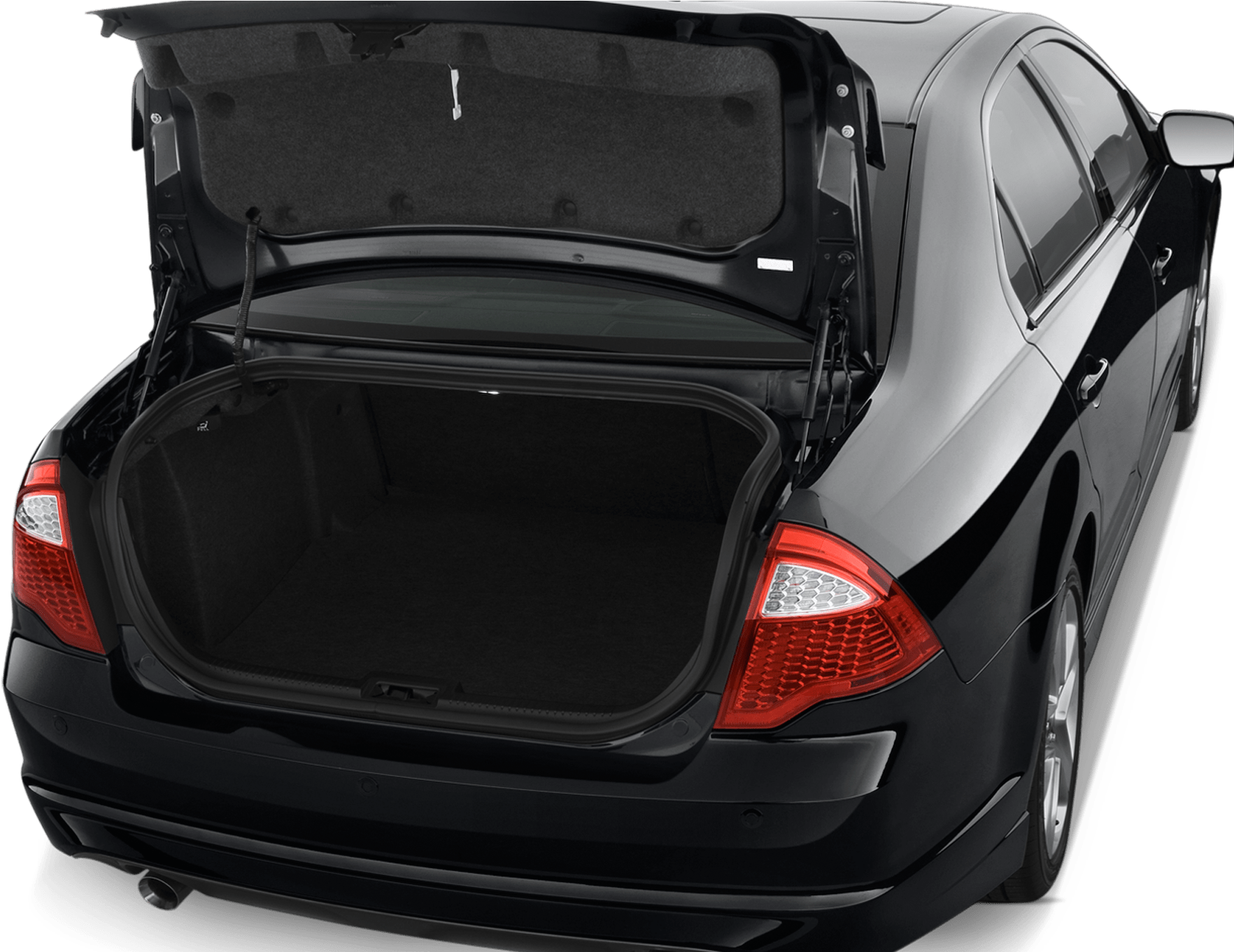 Black Sedan Trunk Open