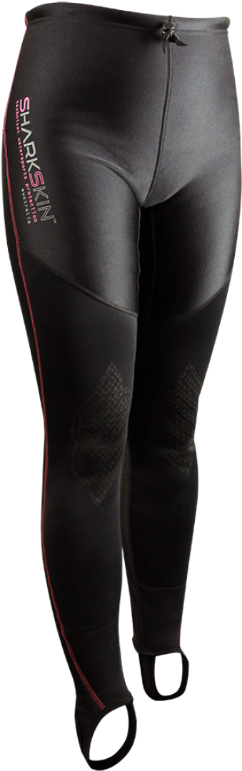 Black Sharkskin Thermal Pants Womens