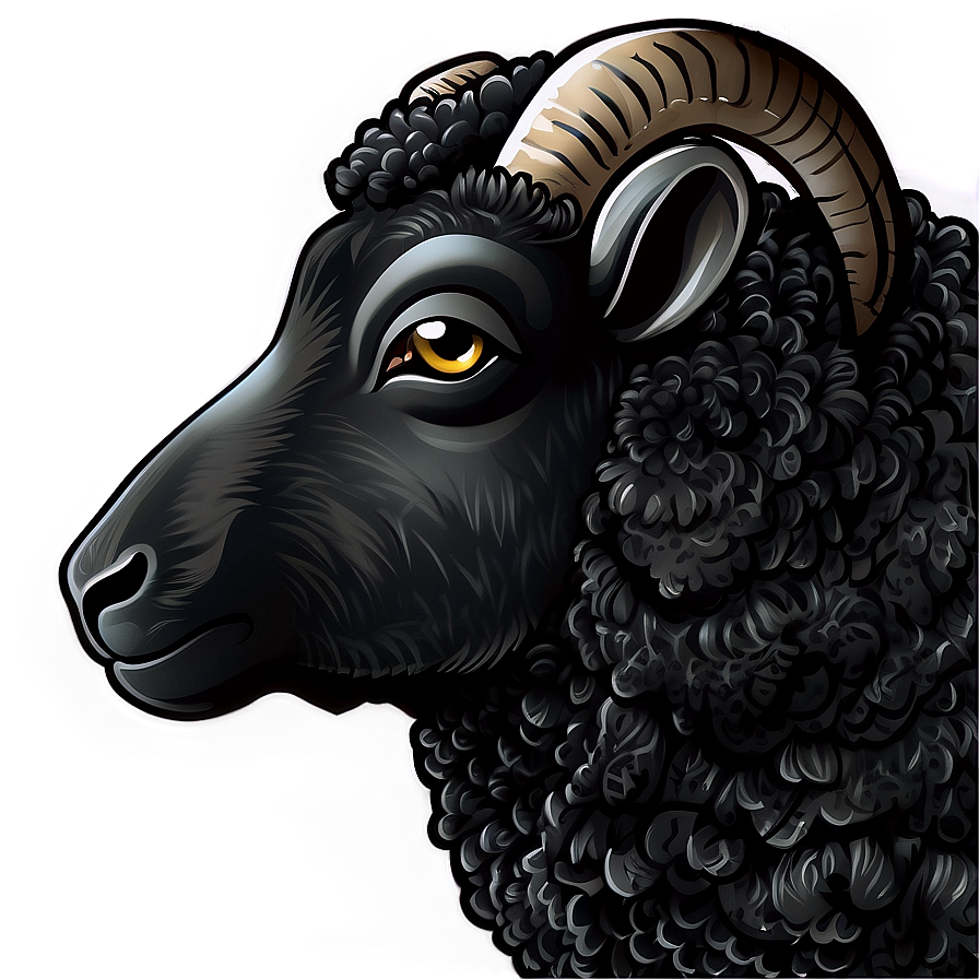 Black Sheep Illustration Png Deo89