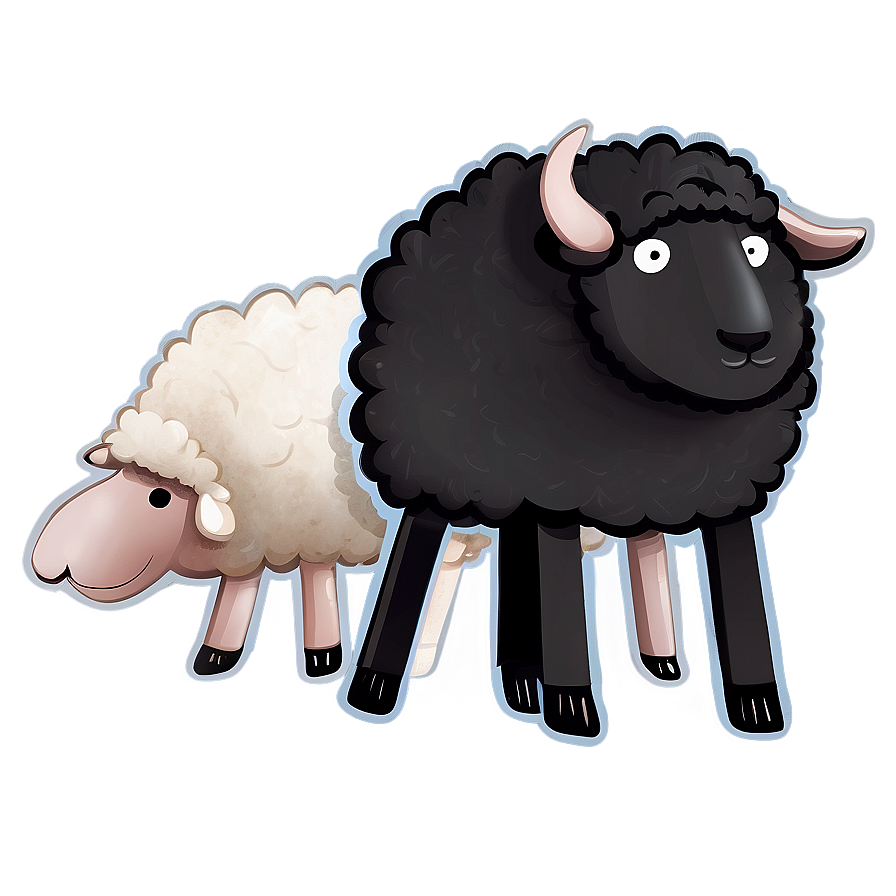 Black Sheep Illustration Png Ppp