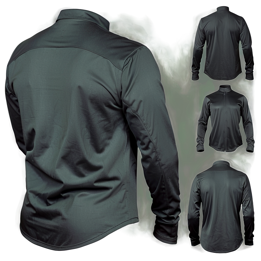 Black Shirt Back View Png Jep