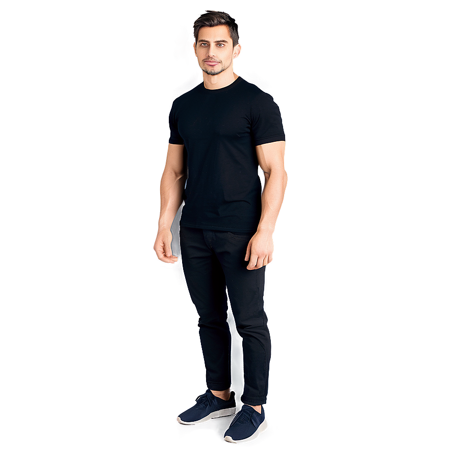 Black Shirt Casual Wear Png Xmm