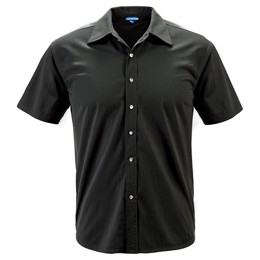 Black Shirt Front View Png Pes