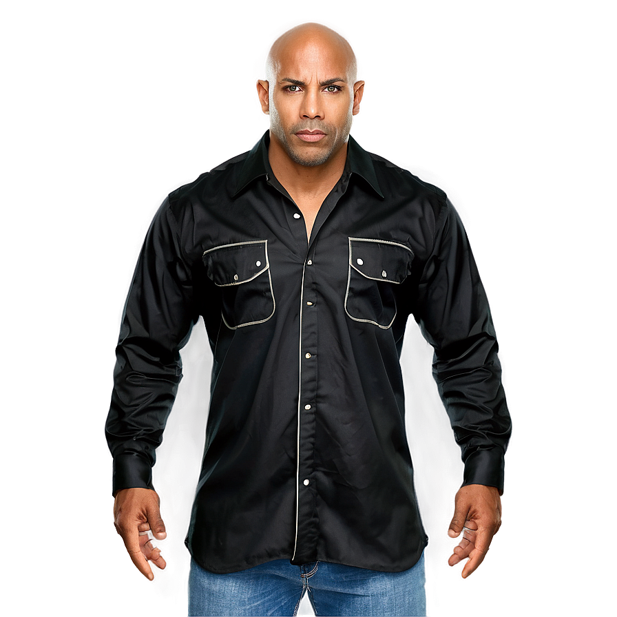 Black Shirt Front View Png Xpm