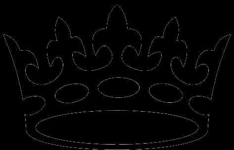 Black Silhouette Crown Graphic