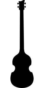 Black Silhouette Guitarist PNG with transparent background