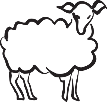 Black Silhouette Lamb PNG image with a transparent background, free high-resolution download