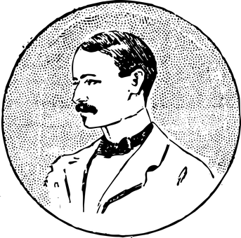 Black Silhouette Portrait PNG with transparent background